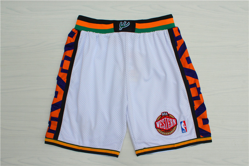 Men 1995 NBA All Star white shorts